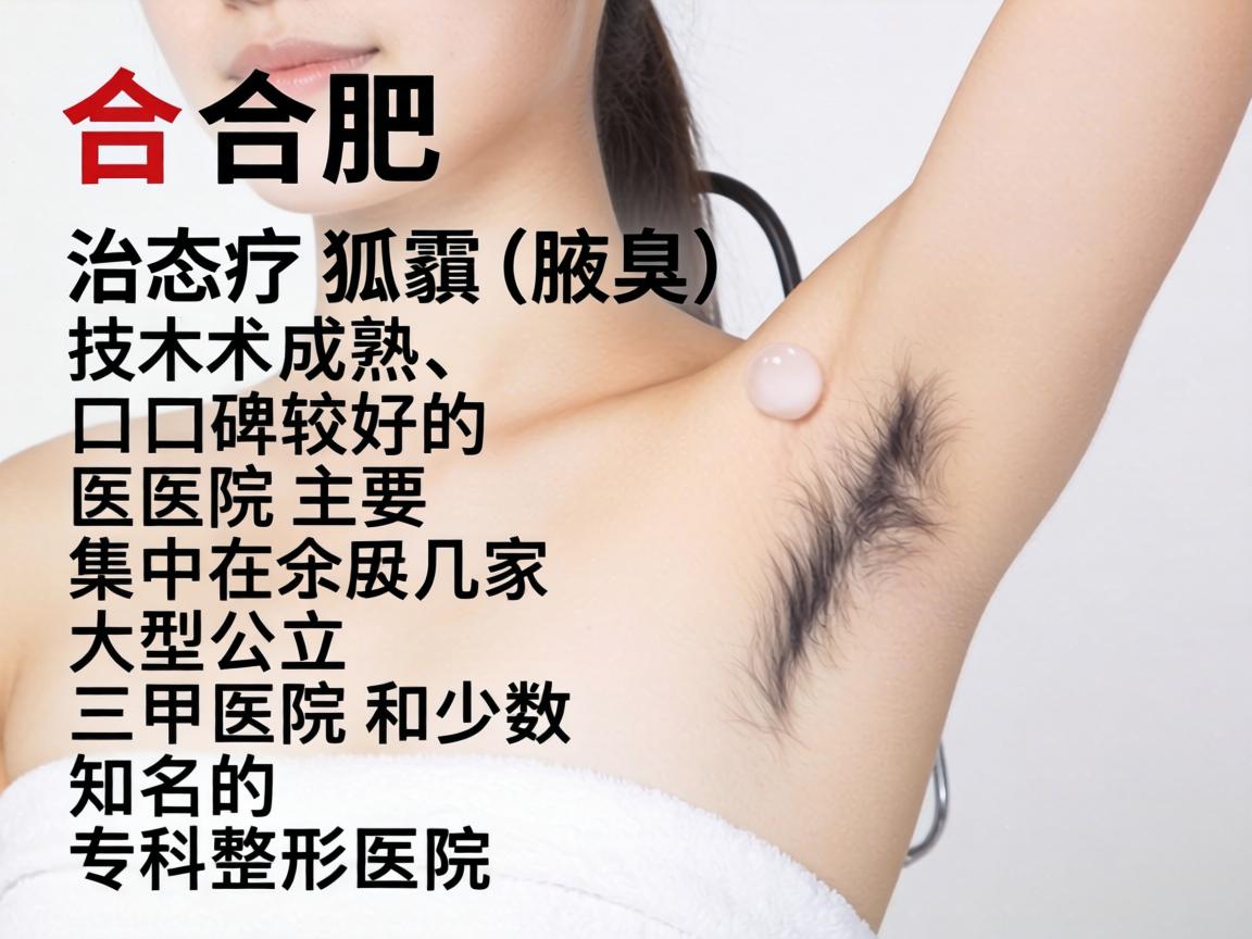 在合肥，治疗狐臭（腋臭）技术成熟、口碑较好的医院主要集中在几家大型公立三甲医院和少数知名的专科整形医院