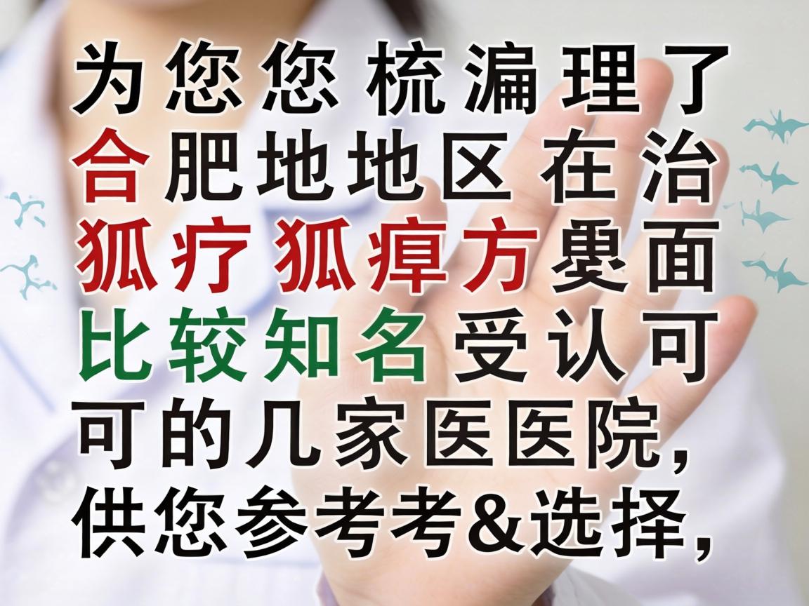 以下为您梳理了合肥地区在治疗狐臭方面比较知名和受认可的几家医院，供您参考和选择