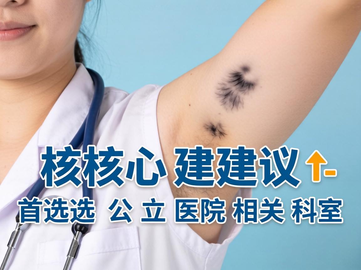 核心建议，首选公立医院相关科室
