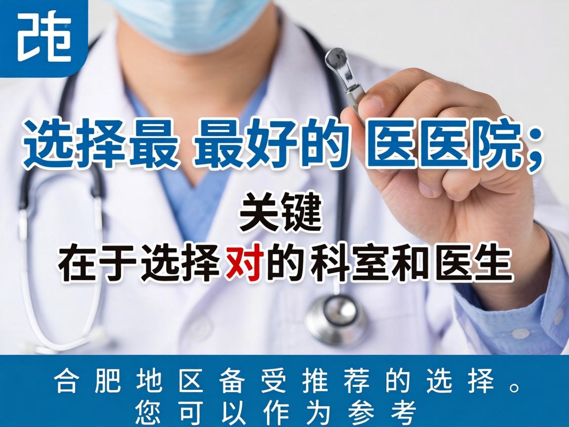 选择最好的医院，关键在于选择对的科室和医生。以下是合肥地区备受推荐的选择，您可以作为参考