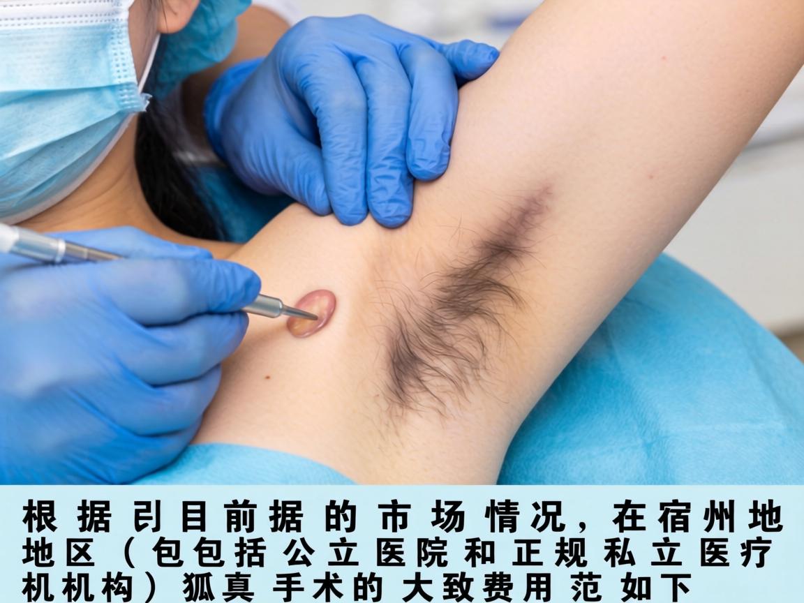 根据目前的市场情况,在宿州地区(包括公立医院和正规私立医疗机构)狐臭手术的大致费用范围如下 根据目前的市场情况,在宿州地区(包括公立医院和正规私立医疗机构)狐臭手术的大致费用范围如下