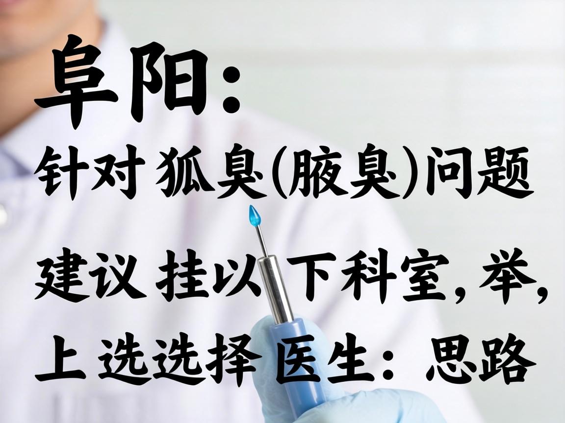 在阜阳，针对狐臭（腋臭）问题，建议挂以下科室，并附上选择医生的思路