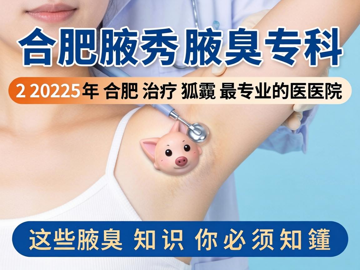 合肥腋秀腋臭专科，2025年合肥治疗狐臭最专业的医院，这些腋臭知识你必须知道