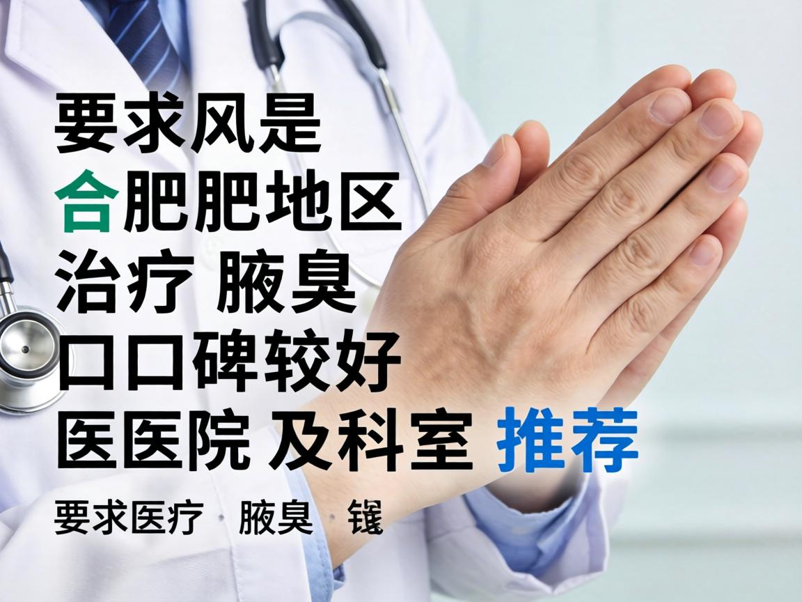 以下是合肥地区治疗腋臭口碑较好的医院及科室推荐