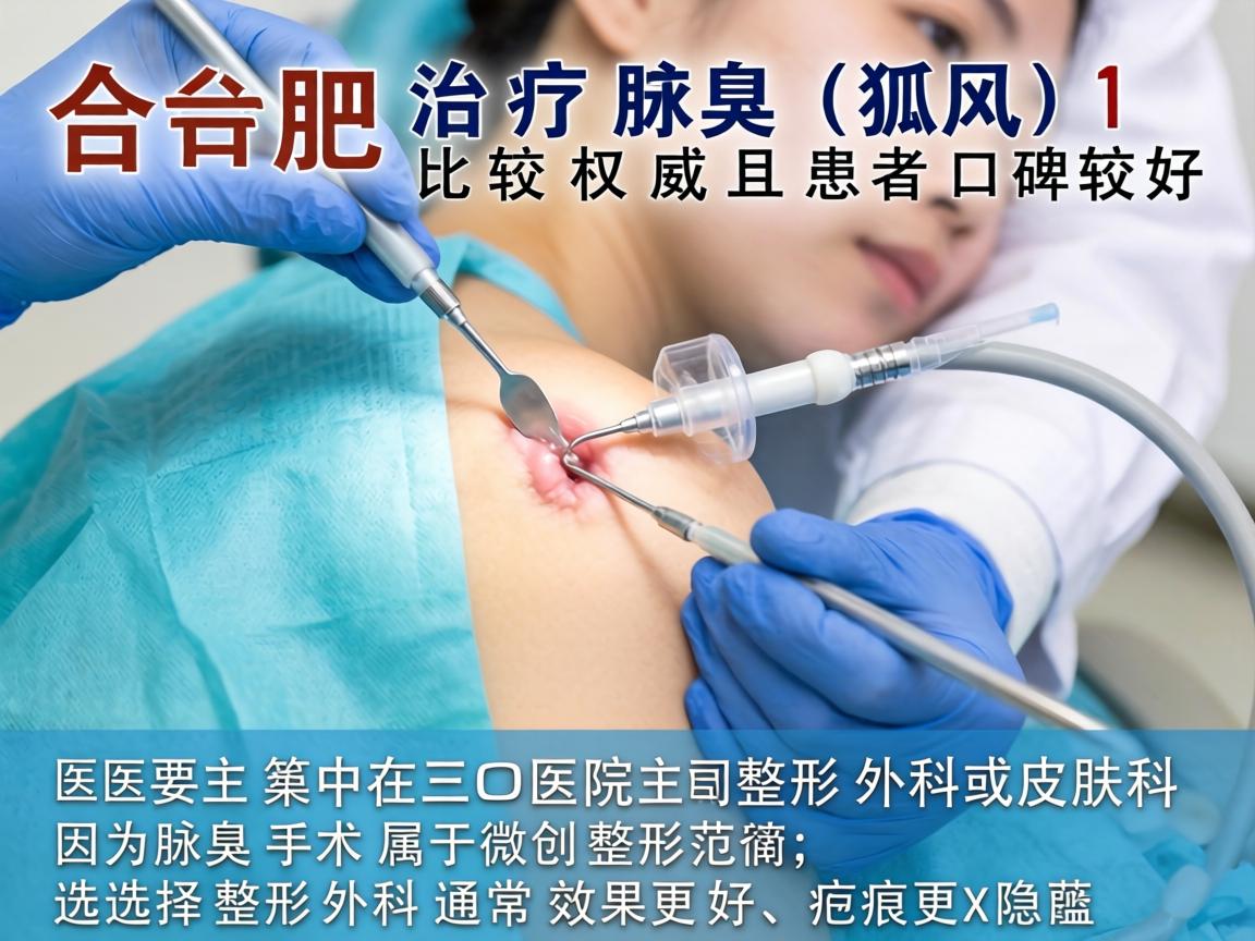 在合肥，治疗腋臭（狐臭）比较权威且患者口碑较好的医院主要集中在三甲医院的整形外科或皮肤科。因为腋臭手术属于微创整形范畴，选择整形外科通常效果更好、疤痕更隐蔽