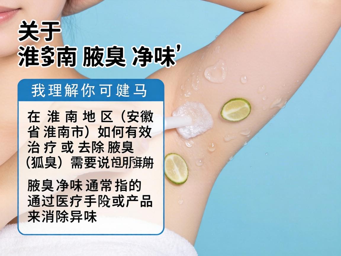 关于淮南腋臭净味，我理解你可能是想了解在淮南地区（安徽省淮南市）如何有效治疗或去除腋臭（狐臭）需要说明的是，腋臭净味通常指的是通过医疗手段或产品来消除异味