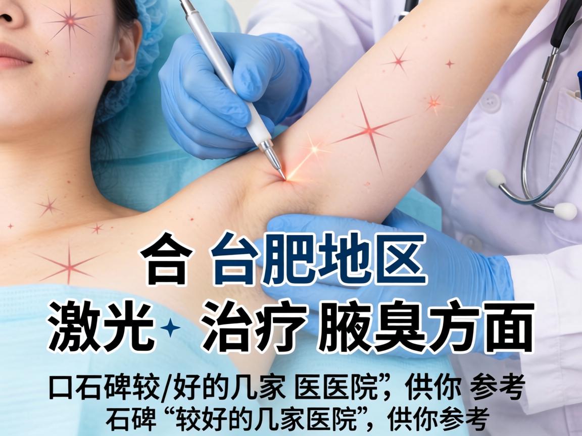以下是合肥地区在激光治疗腋臭方面口碑较好的几家医院，供你参考