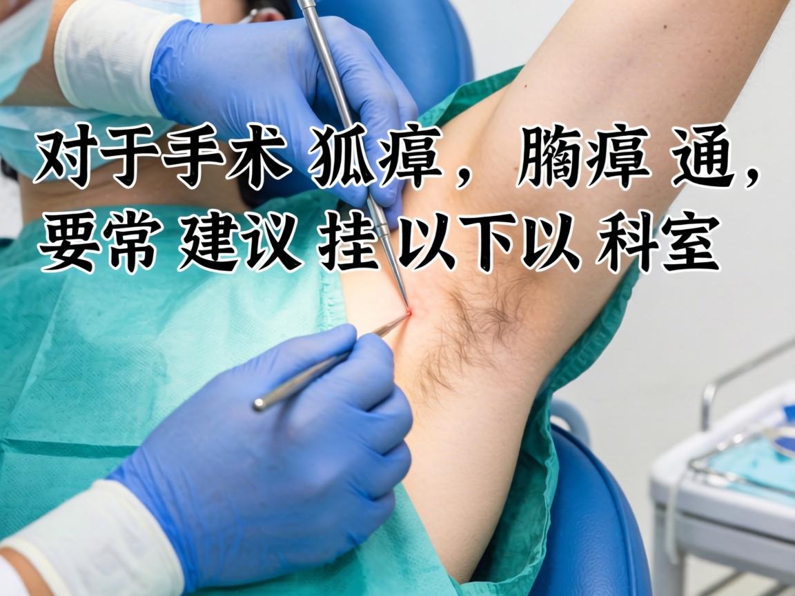 对于手术狐臭，通常建议挂以下科室