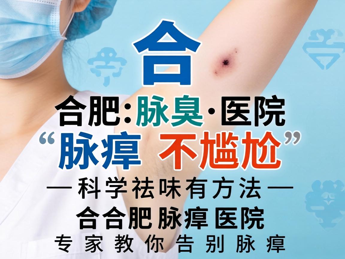 合肥腋臭医院，腋臭不尴尬，科学祛味有方法—合肥腋臭医院专家教你告别腋臭