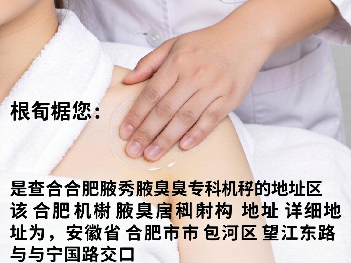 根据您提供的信息，您查询的是合肥腋秀腋臭专科的地址。该机构的详细地址为，安徽省合肥市包河区望江东路与宁国路交口