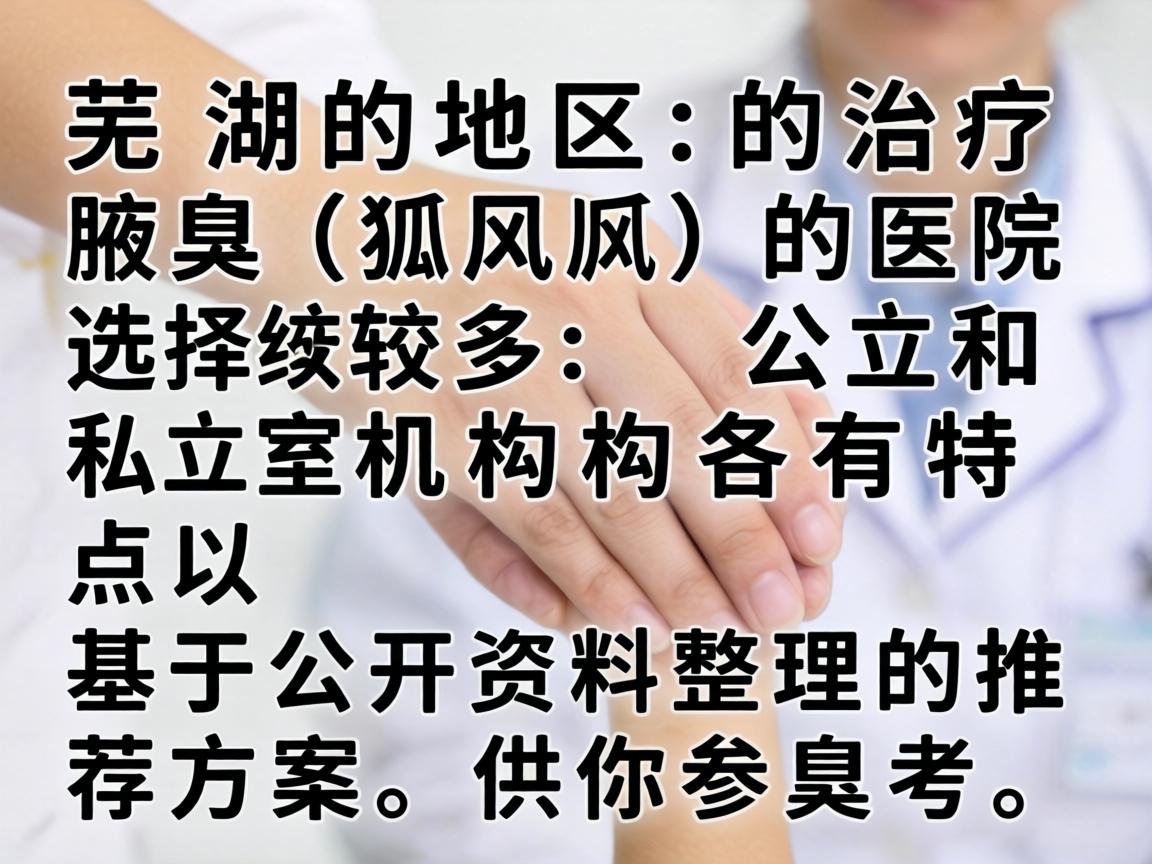 芜湖地区治疗腋臭（狐臭）的医院选择较多，公立和私立机构各有特点。以下是基于公开资料整理的推荐方案，供你参考