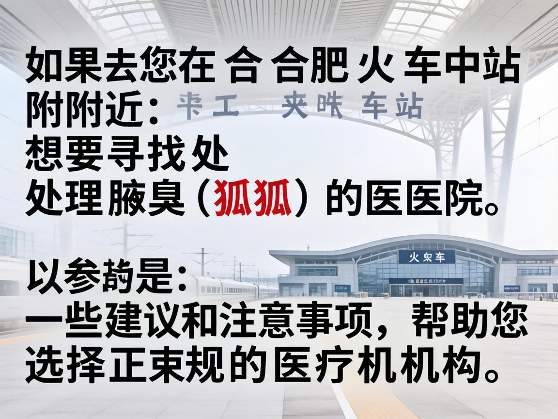 如果您在合肥火车站附近，想要寻找处理腋臭（狐臭）的医院，以下是一些建议和注意事项，帮助您选择正规的医疗机构