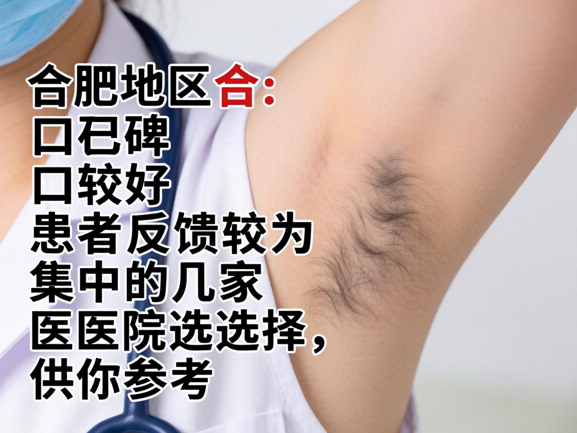以下是合肥地区口碑较好、患者反馈较为集中的几家医院选择，供你参考