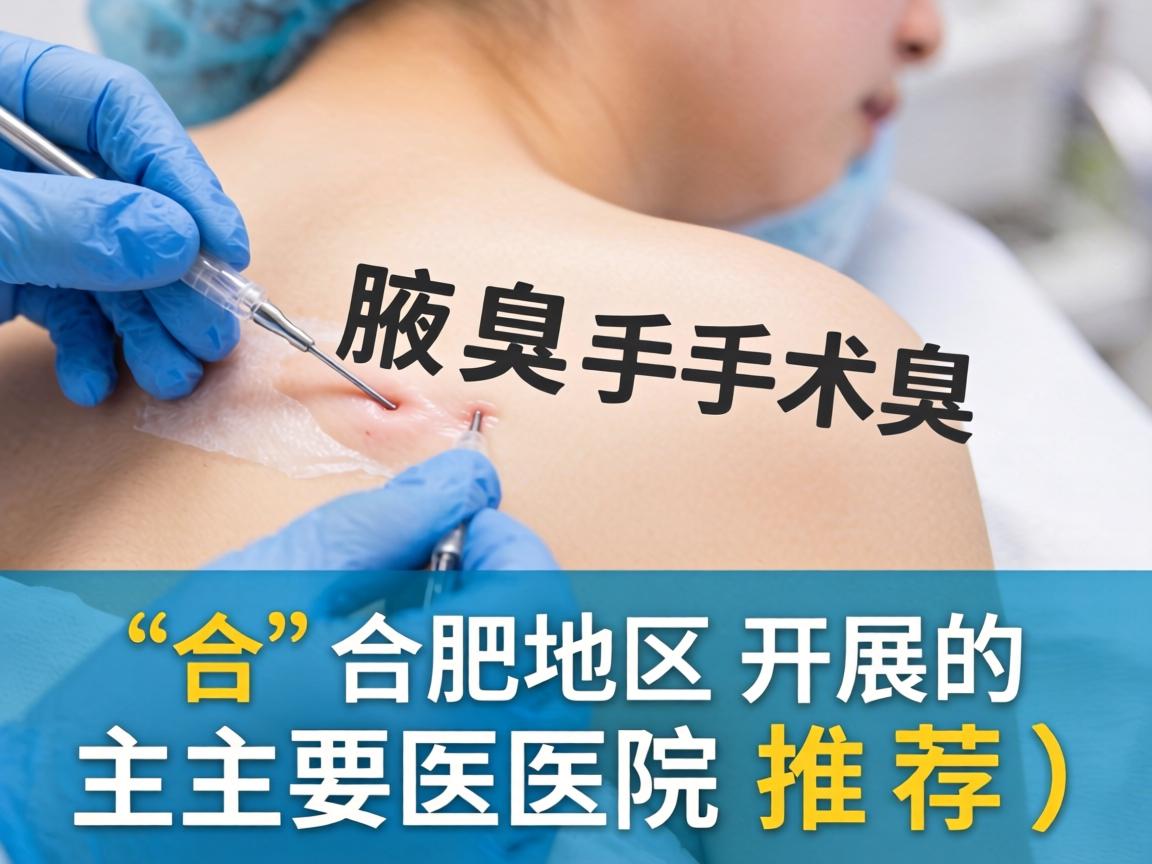 以下是合肥地区开展腋臭手术的主要医院推荐（排名不分先后）