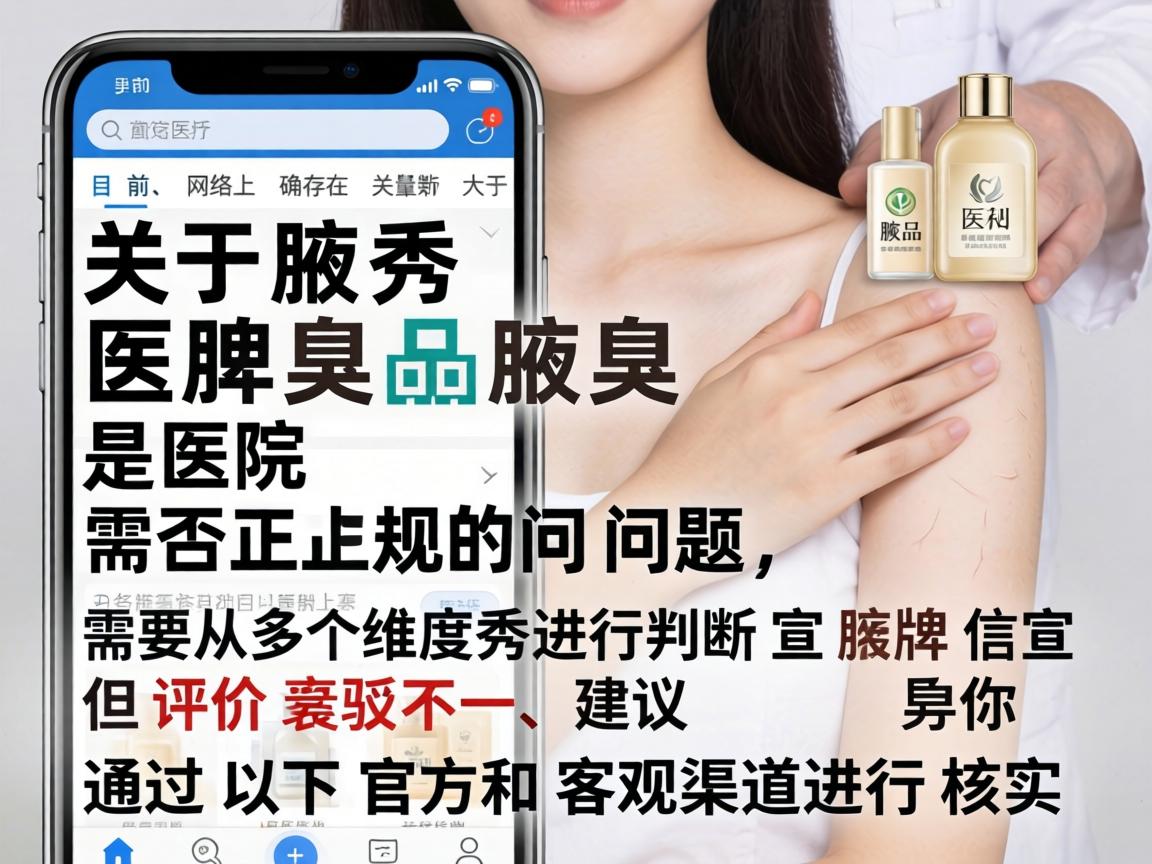关于腋秀腋臭医院是否正规的问题，需要从多个维度进行判断。目前，网络上确实存在大量关于腋秀品牌的宣传信息，但评价褒贬不一，建议你通过以下官方和客观渠道进行核实