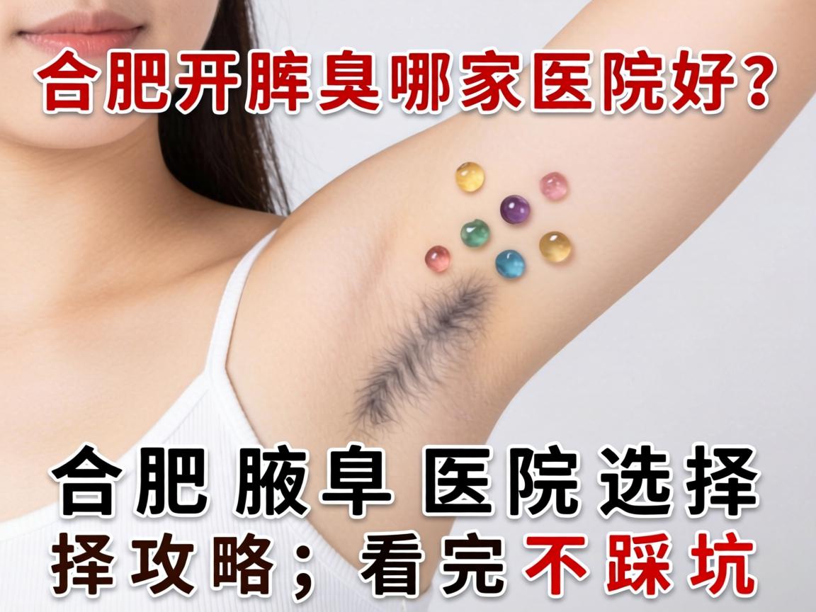 合肥开腋臭哪家医院好？合肥腋臭医院选择攻略，看完不踩坑