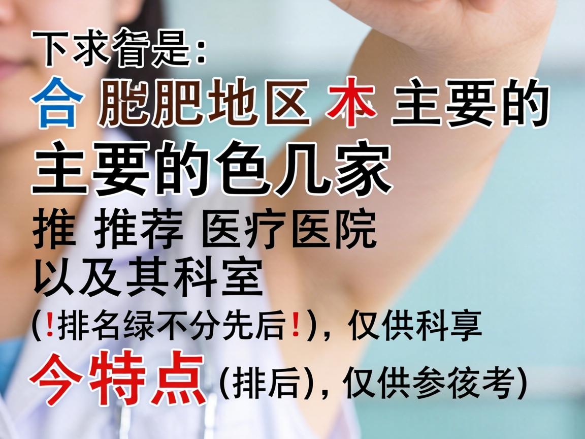 以下是合肥地区主要的几家推荐医院及其科室特点（排名不分先后，仅供参考）