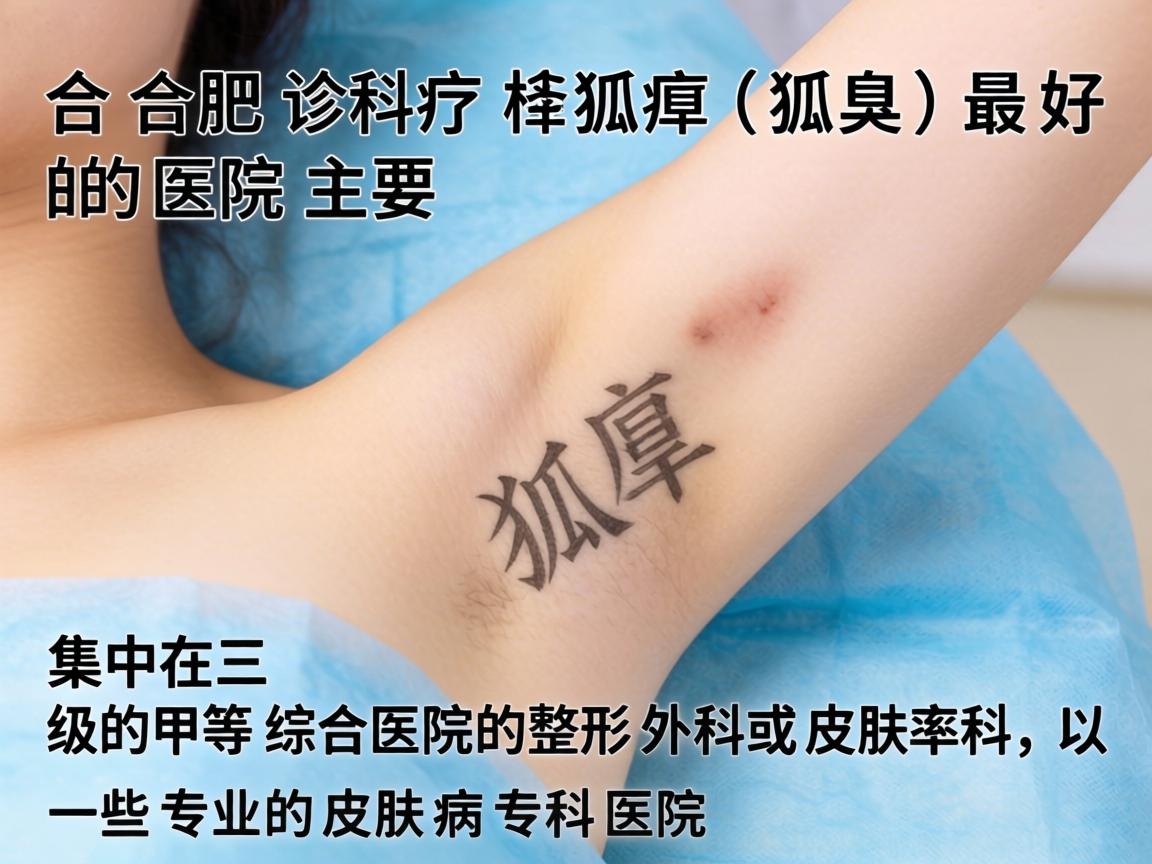 在合肥，诊疗狐臭（腋臭）最好的医院主要集中在三级甲等综合医院的整形外科或皮肤科，以及一些专业的皮肤病专科医院