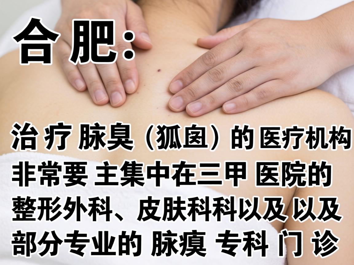 在合肥，治疗腋臭（狐臭）的医疗机构非常多，主要集中在三甲医院的整形外科、皮肤科以及部分专业的腋臭专科门诊