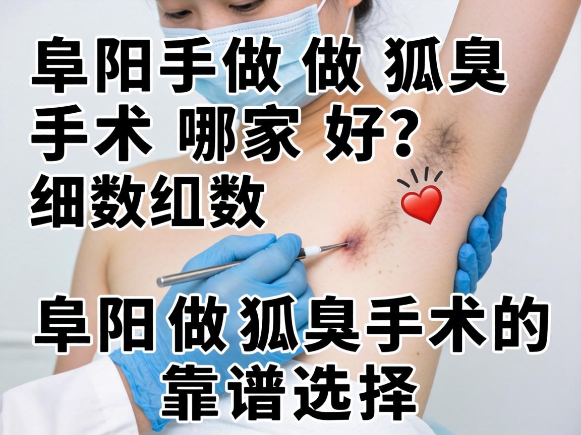 阜阳做狐臭手术哪家好？细数阜阳做狐臭手术的靠谱选择