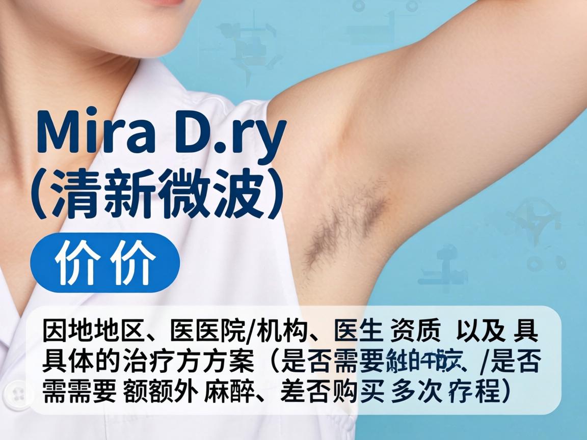 MiraDry（清新微波）的价格因地区、医院/机构、医生资质以及具体的治疗方案（如是否需要额外麻醉、是否购买多次疗程等）存在差异
