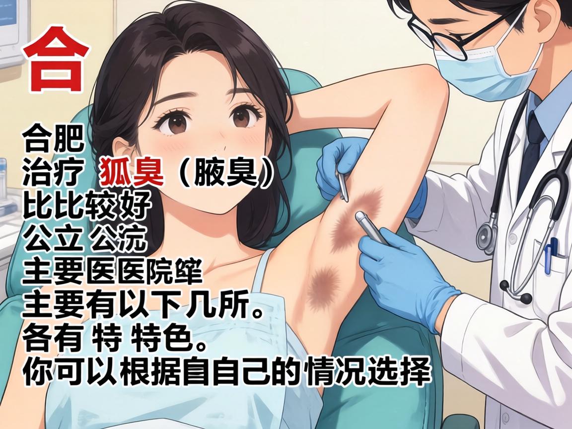 在合肥，治疗狐臭（腋臭）比较好的公立医院主要有以下几所，各有特色，你可以根据自己的情况选择