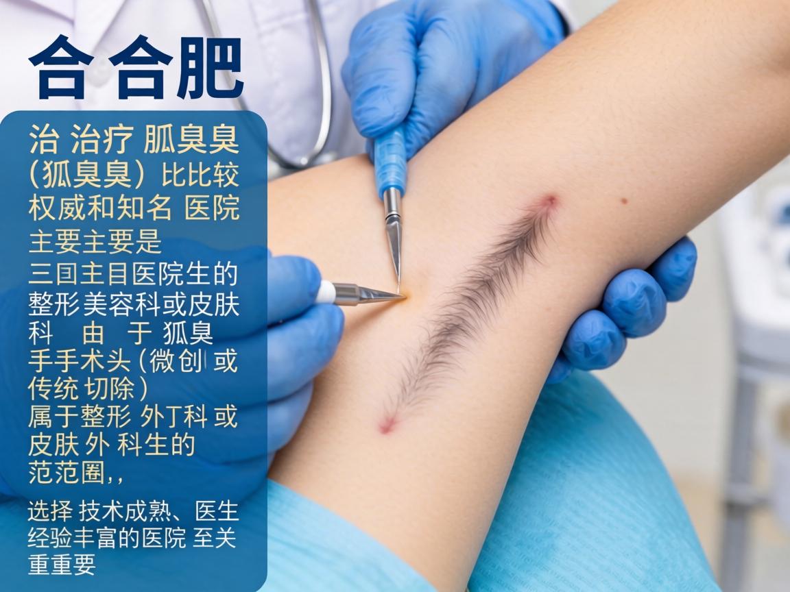 在合肥，治疗狐臭（腋臭）比较权威和知名的医院主要是三甲医院的整形美容科或皮肤科。由于狐臭手术（微创或传统切除）属于整形外科或皮肤外科的范畴，选择技术成熟、医生经验丰富的医院至关重要