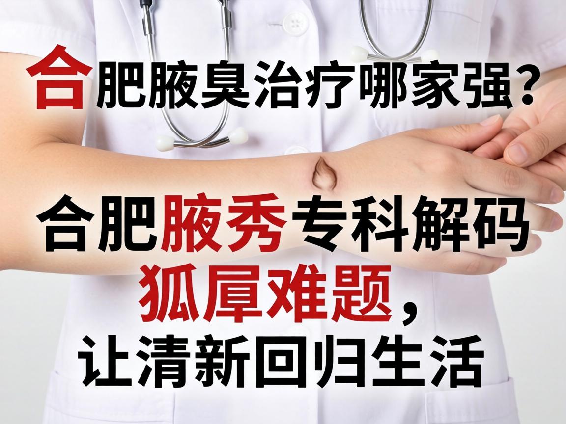合肥腋臭治疗哪家强？合肥腋秀专科解码狐臭难题，让清新回归生活