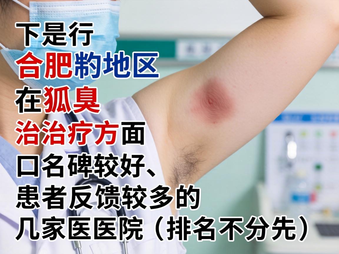 以下是合肥地区在狐臭治疗方面口碑较好、患者反馈较多的几家医院（排名不分先后）