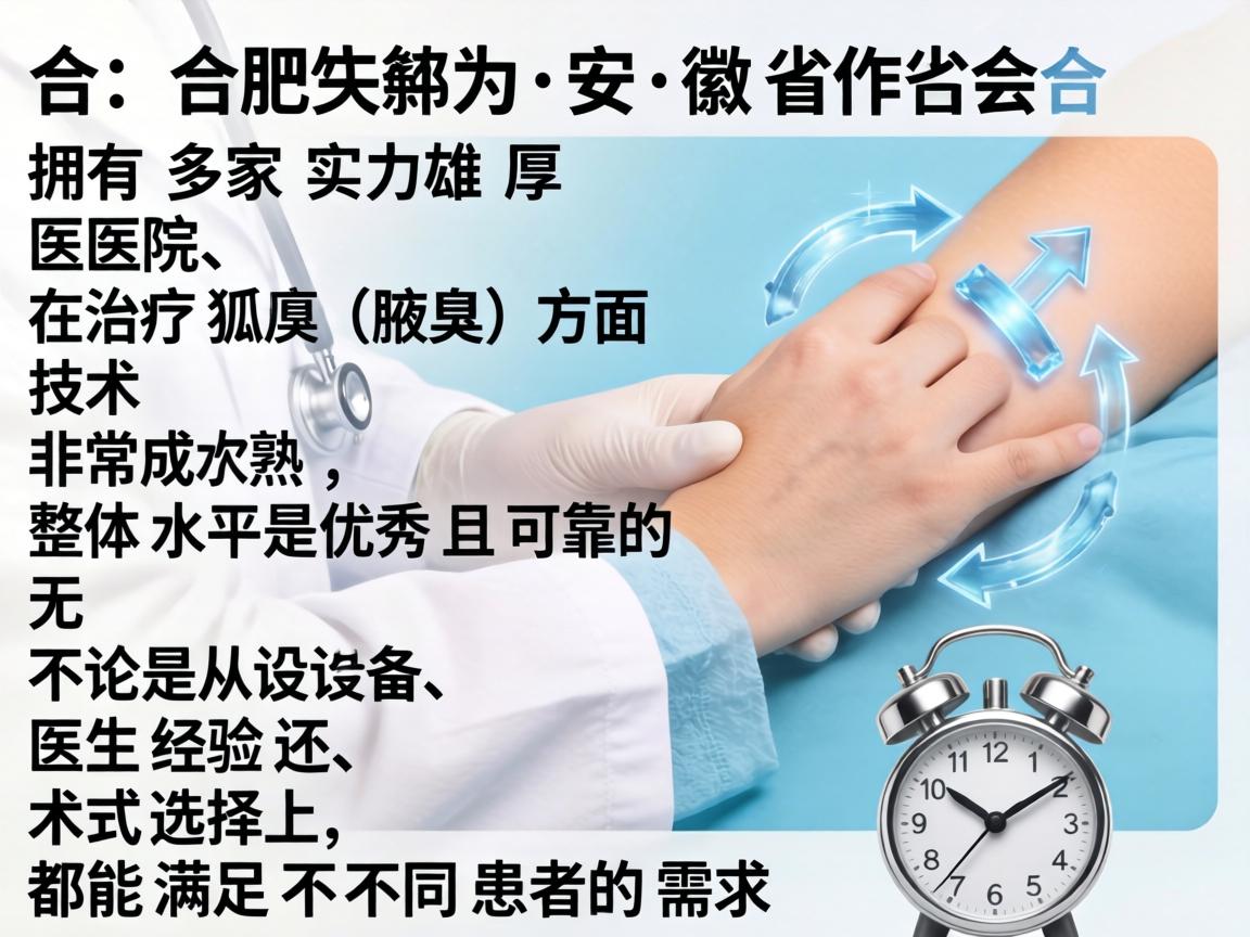 合肥作为安徽省的省会，拥有多家实力雄厚的医院，在治疗狐臭（腋臭）方面技术非常成熟，整体水平是优秀且可靠的。无论是从设备、医生经验还是术式选择上，都能满足不同患者的需求