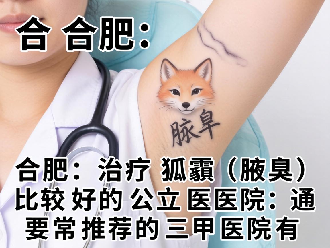 在合肥，治疗狐臭（腋臭）比较好的公立医院，通常推荐的三甲医院有