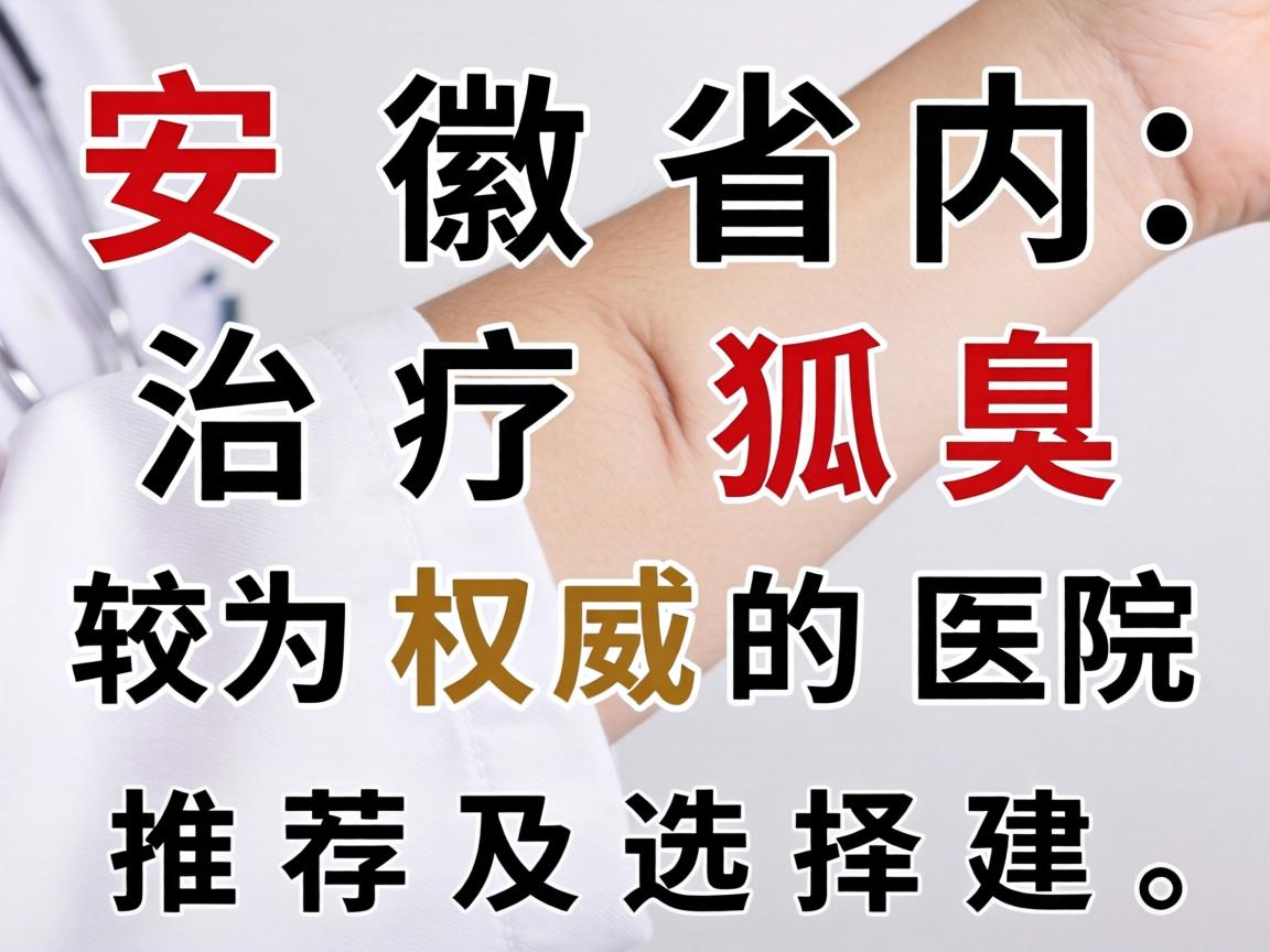 以下是安徽省内治疗狐臭较为权威的医院推荐及选择建议