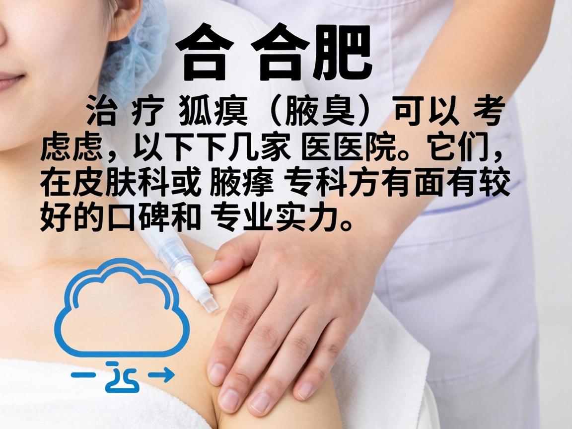 在合肥，治疗狐臭（腋臭）可以考虑以下几家医院，它们在皮肤科或腋臭专科方面有较好的口碑和专业实力