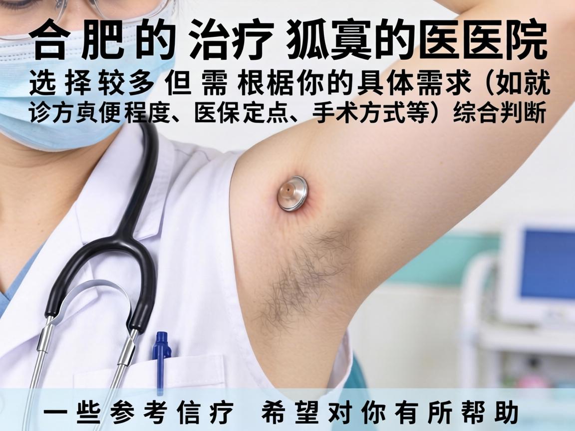 合肥治疗狐臭的医院选择较多，但需根据你的具体需求（如就诊方便程度、医保定点、手术方式等）综合判断。以下是一些参考信息，希望对你有所帮助