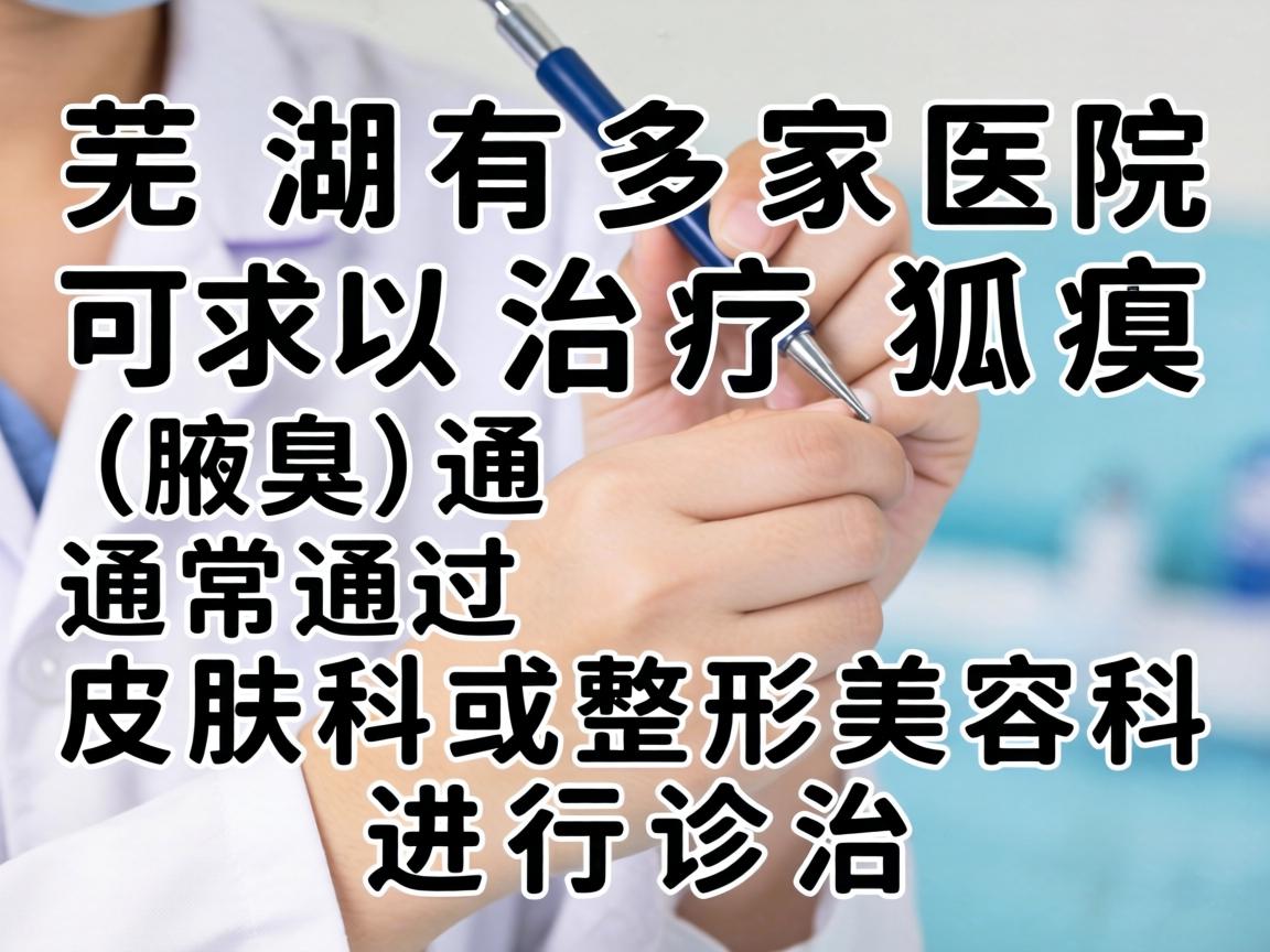 芜湖有多家医院可以治疗狐臭（腋臭）通常通过皮肤科或整形美容科进行诊治。以下是相关信息的整理