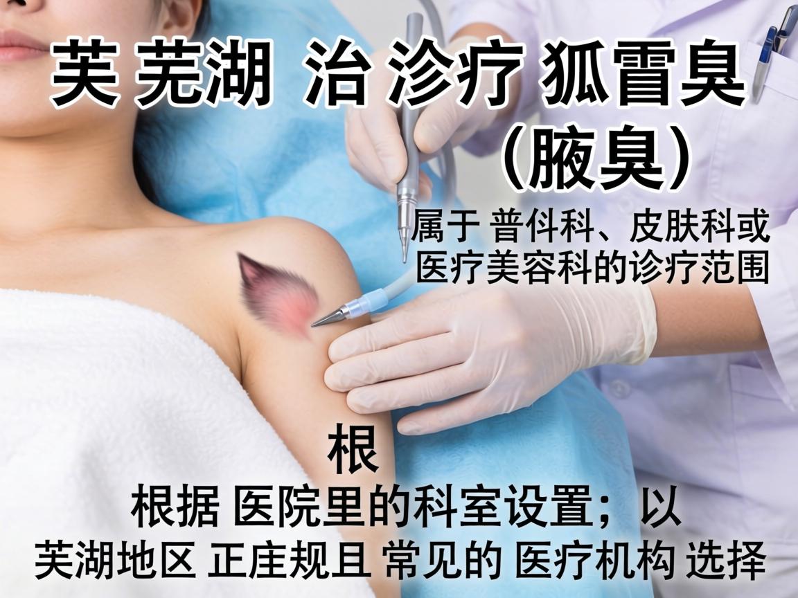 在芜湖，治疗狐臭（腋臭）属于普外科、皮肤科或医疗美容科的诊疗范围。根据医院的科室设置，以下是芜湖地区正规且常见的医疗机构选择