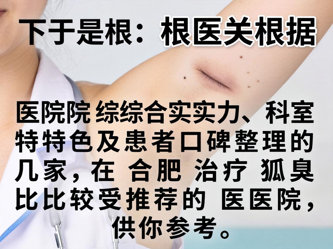 以下是根据医院综合实力、科室特色及患者口碑整理的几家在合肥治疗狐臭比较受推荐的医院，供你参考