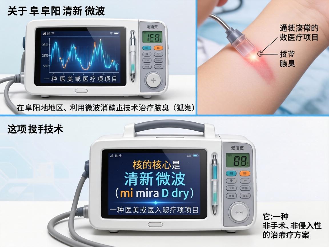 关于阜阳清新微波，这通常指的是在阜阳地区，利用微波消融技术治疗腋臭（狐臭）的一种医美或医疗项目。这项技术的核心是清新微波（miraDry）它是一种非手术、非侵入性的治疗方案