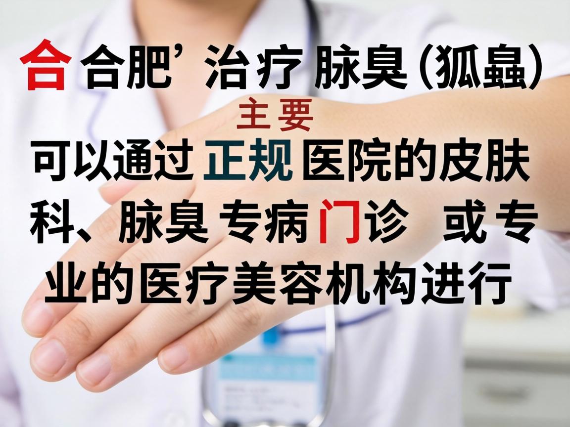 在合肥，治疗腋臭（狐臭）主要可以通过正规医院的皮肤科、腋臭专病门诊或专业的医疗美容机构进行