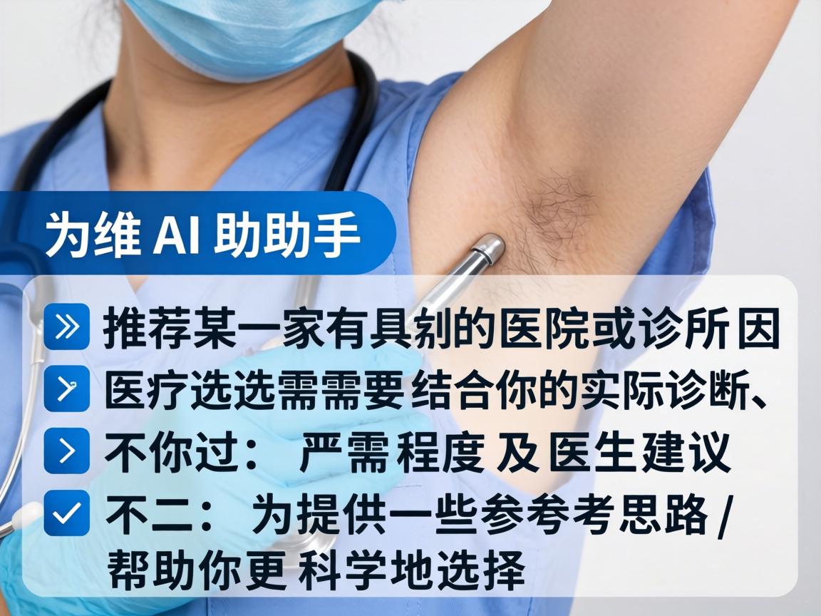 作为AI助手，我无法直接推荐某一家具体的医院或诊所，因为医疗选择需要结合你的实际诊断、严重程度及医生建议。不过，我可以为你提供一些参考思路，帮助你更科学地选择