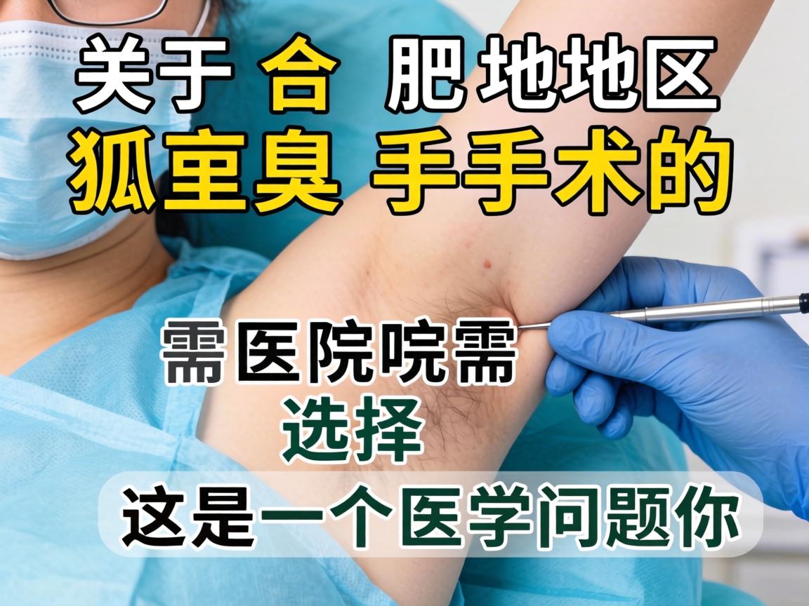 关于合肥地区狐臭手术的医院选择，需要提醒你，这是一个医学问题，我无法提供具体的医院推荐或医疗建议