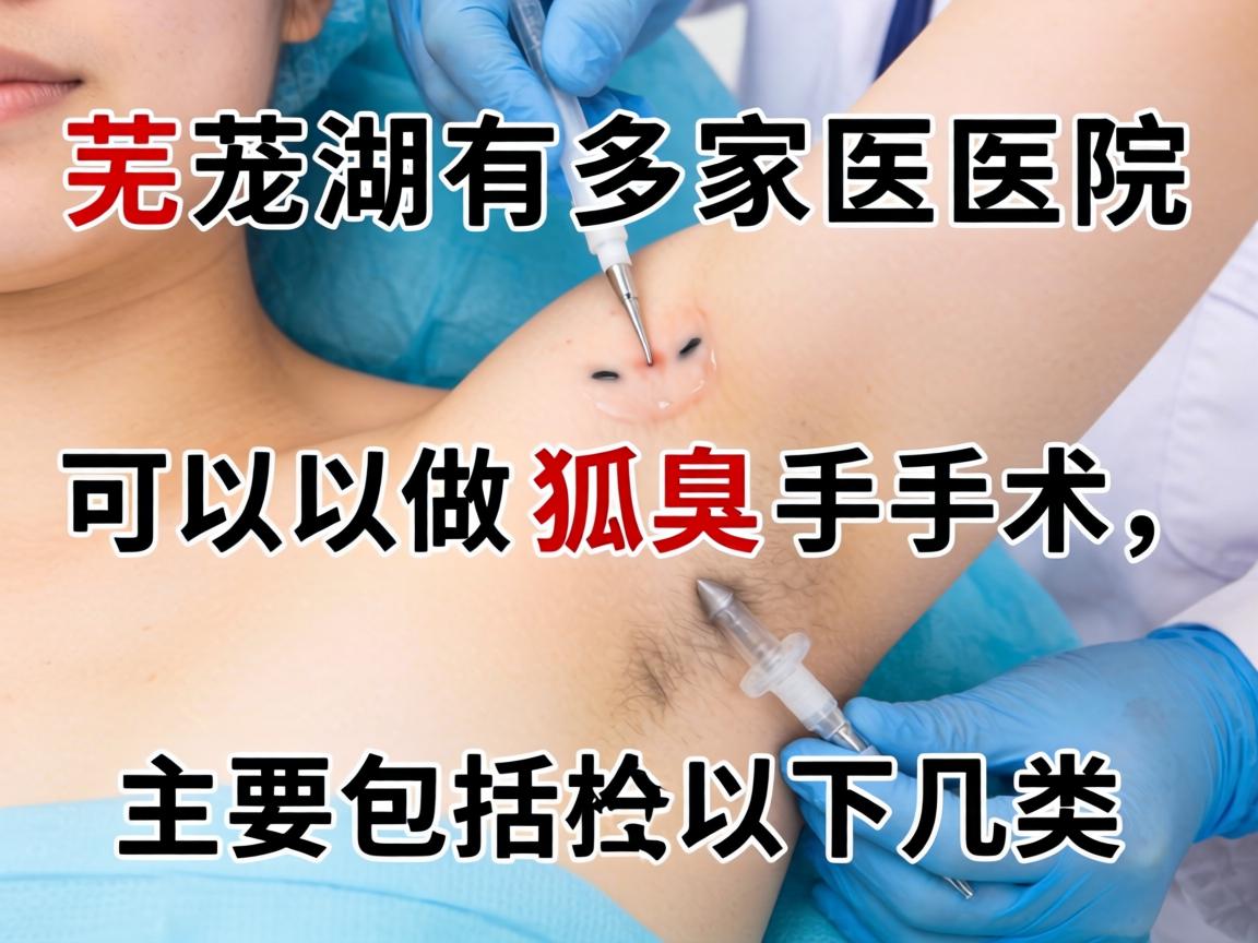 芜湖有多家医院可以做狐臭手术，主要包括以下几类