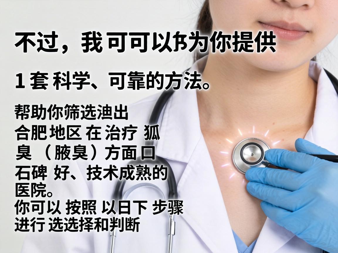 不过，我可以为你提供一套科学、可靠的方法，帮助你筛选出合肥地区在治疗狐臭（腋臭）方面口碑好、技术成熟的医院。你可以按照以下步骤进行选择和判断
