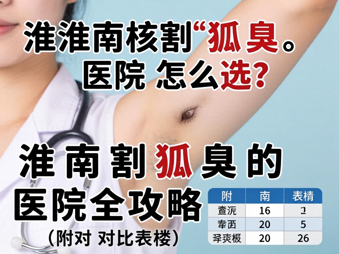 淮南割狐臭，医院怎么选？淮南割狐臭的医院全攻略（附对比表格）