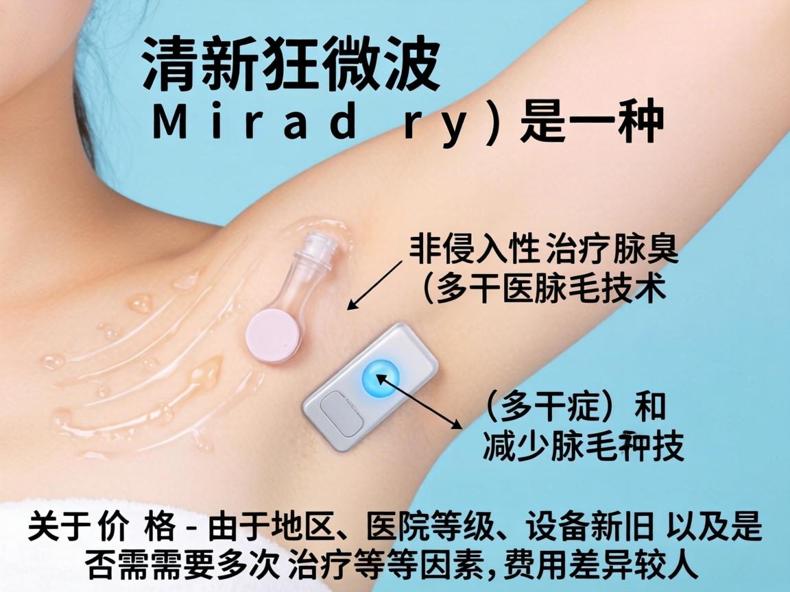 清新微波（Miradry）是一种非侵入性治疗腋臭（多汗症）和减少腋毛的技术。关于价格，由于地区、医院等级、设备新旧以及是否需要多次治疗等因素，费用差异较大