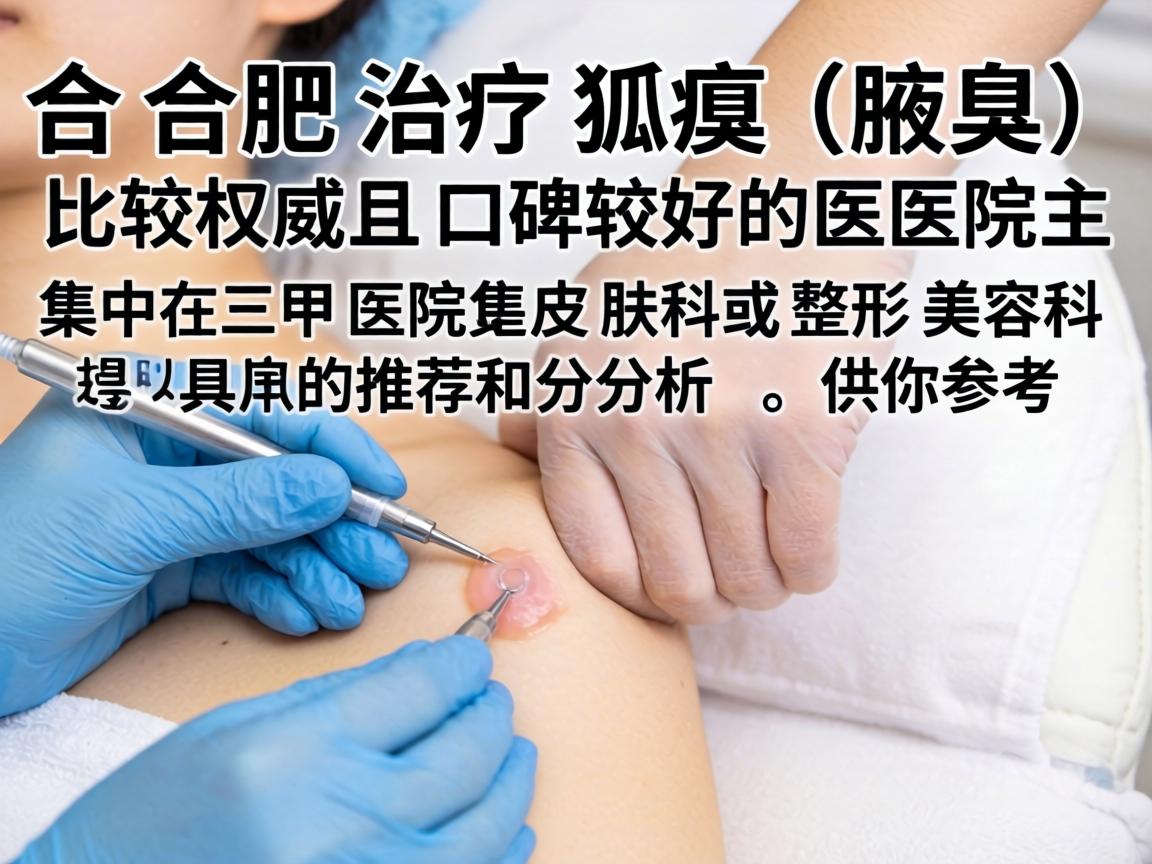 在合肥，治疗狐臭（腋臭）比较权威且口碑较好的医院主要集中在三甲医院的皮肤科或整形美容科。以下是具体的推荐和分析，供你参考
