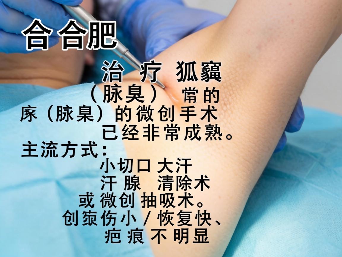 在合肥，治疗狐臭（腋臭）的微创手术已经非常成熟，主流方式是小切口大汗腺清除术或微创抽吸术，创伤小、恢复快、疤痕不明显