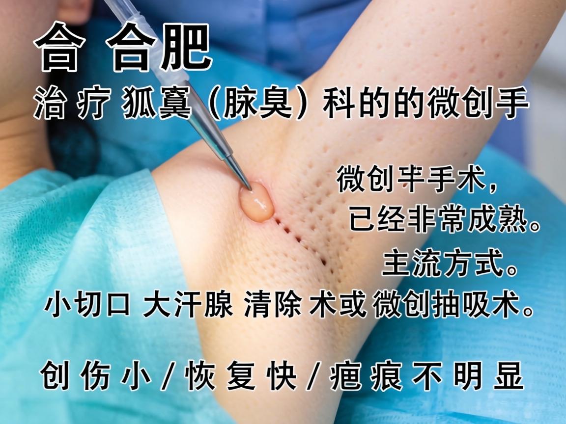 在合肥，治疗狐臭（腋臭）的微创手术已经非常成熟，主流方式是小切口大汗腺清除术或微创抽吸术，创伤小、恢复快、疤痕不明显
