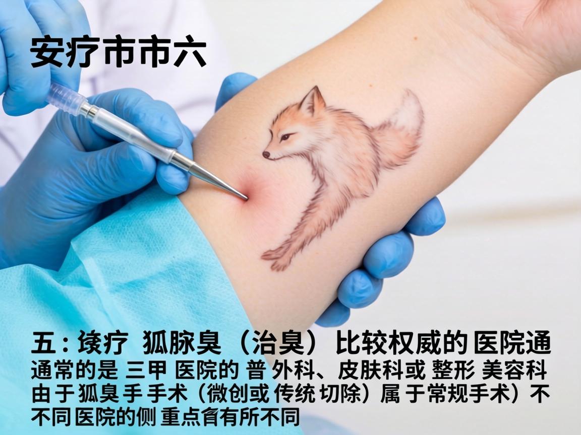 在六安市，治疗狐臭（腋臭）比较权威的医院通常是三甲医院的普外科、皮肤科或整形美容科。由于狐臭手术（微创或传统切除）属于常规手术，不同医院的侧重点有所不同