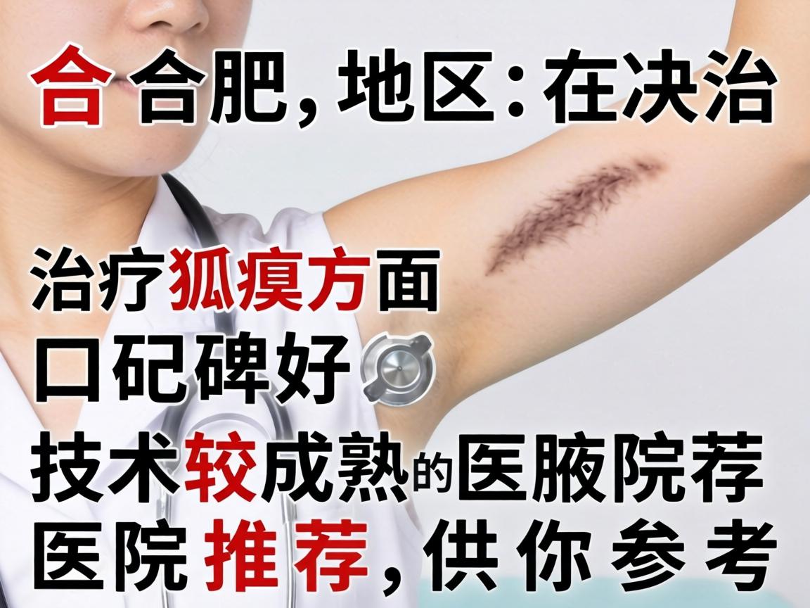 以下是合肥地区在治疗狐臭方面口碑较好、技术较成熟的医院推荐，供你参考